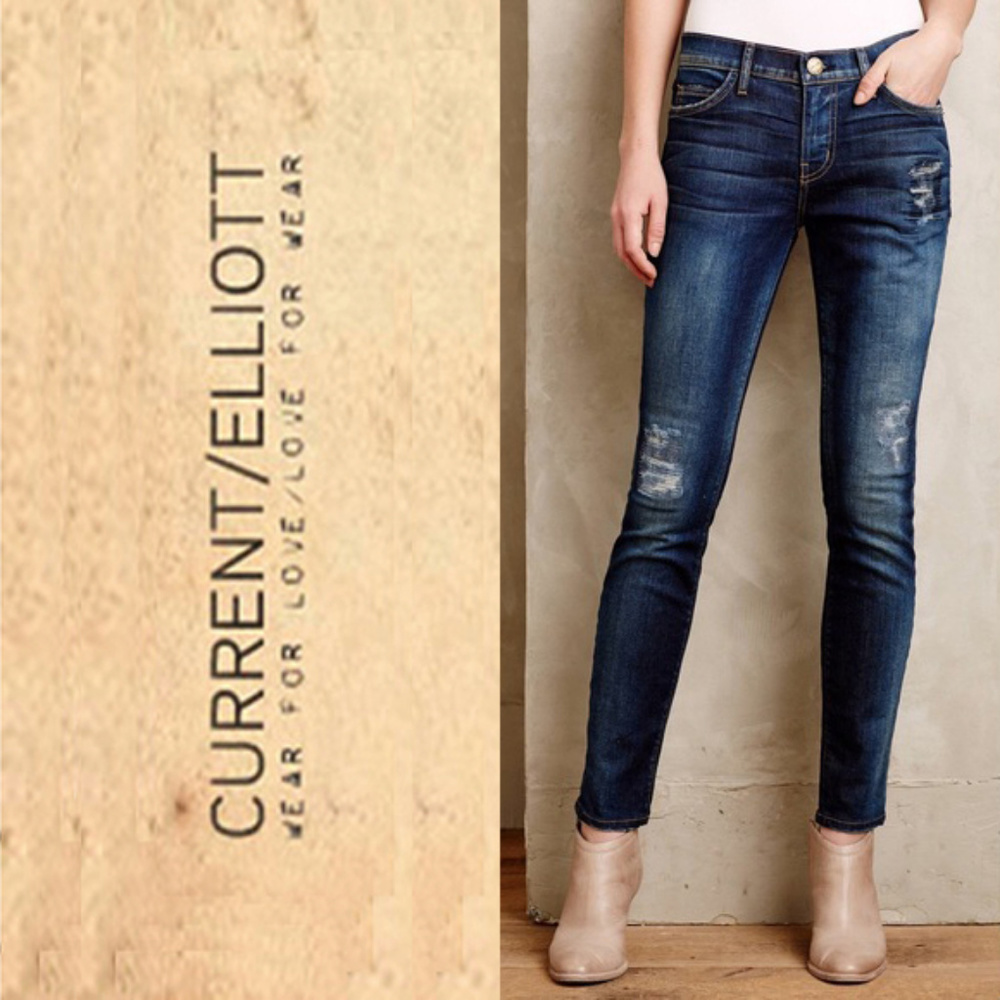 NWT The Ankle Skinny Cheville - Old Blue Repair